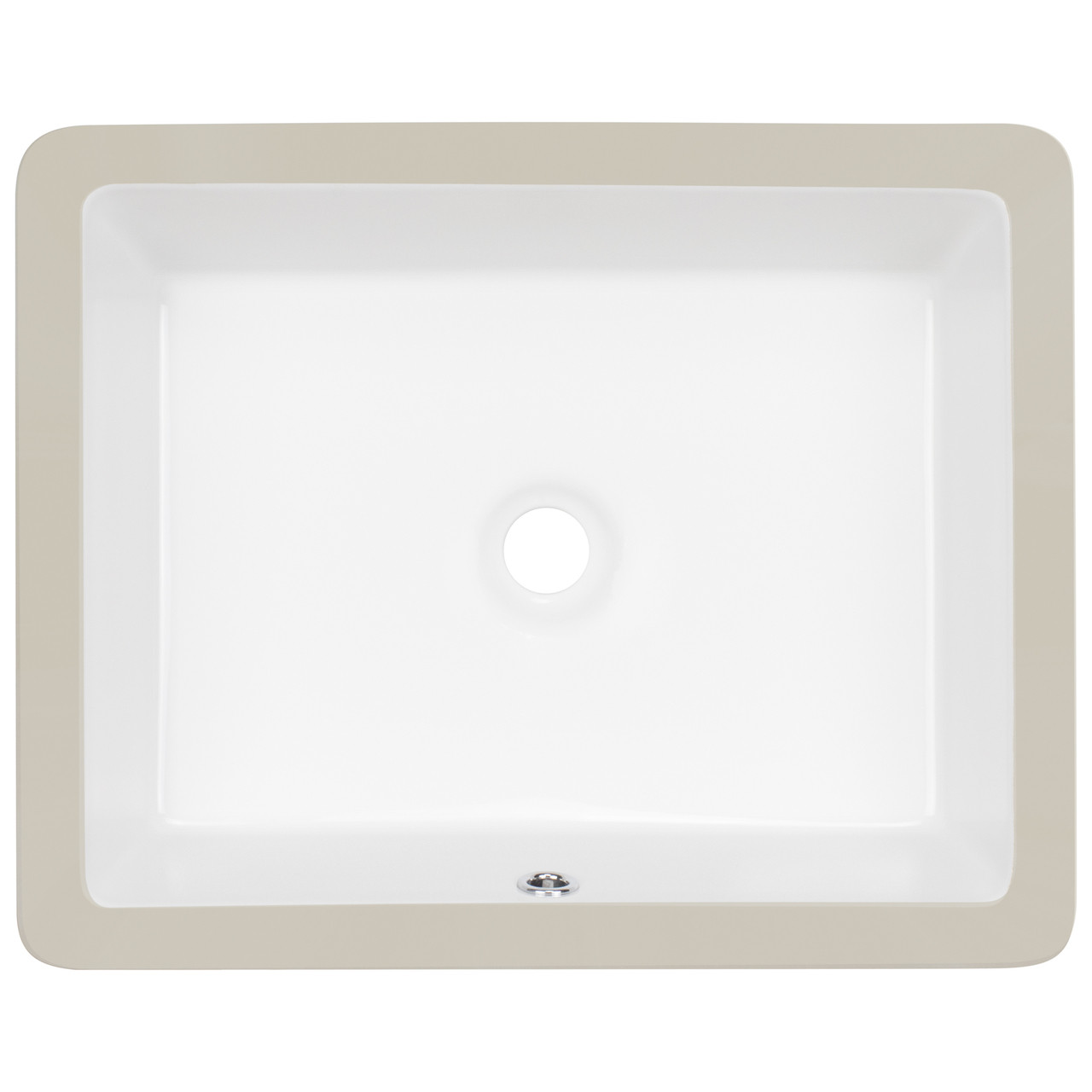 19 75 Ticor B4 Belfast Series Ceramic Undermount Rectangular Vanity Sink