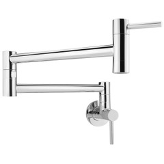 Geyser GF46-C Andorra Series Polished Chrome Finish Stainless Steel Wall Mount Pot Filler Faucet Geyser GF46-C Andorra Series Polished Chrome Finish Stainless Steel Wall Mount Pot Filler Faucet