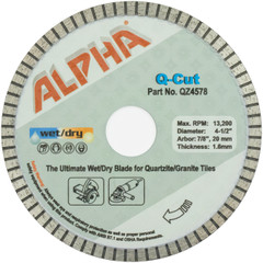 Alpha Q-Cut Wet Saw Blades Alpha Q-Cut Wet Saw Blades