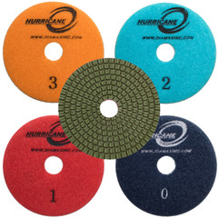 HURRICANE 3-Step Wet Diamond Polishing Pads
