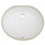 19.5" Ticor S640 Belfast Series Ceramic Undermount Oval Vanity Sink 19.5" Ticor S640 Belfast Series Ceramic Undermount Oval Vanity Sink