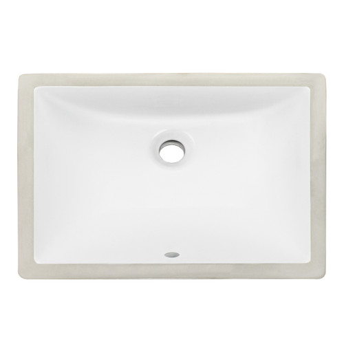 20.25" Ticor B2 Belfast Series Ceramic Undermount Rectangular Vanity Sink 20.25" Ticor B2 Belfast Series Ceramic Undermount Rectangular Vanity Sink