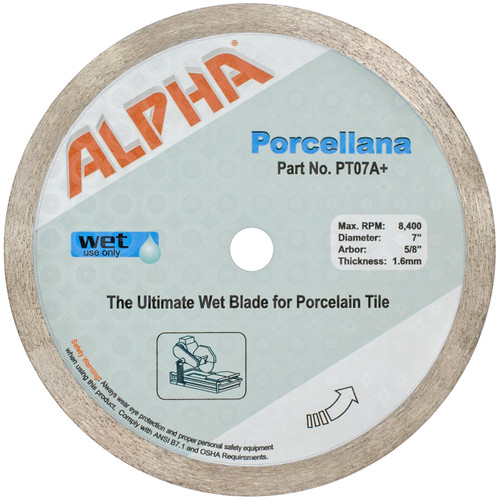 Alpha Porcellana Wet Porcelain Tile Blades