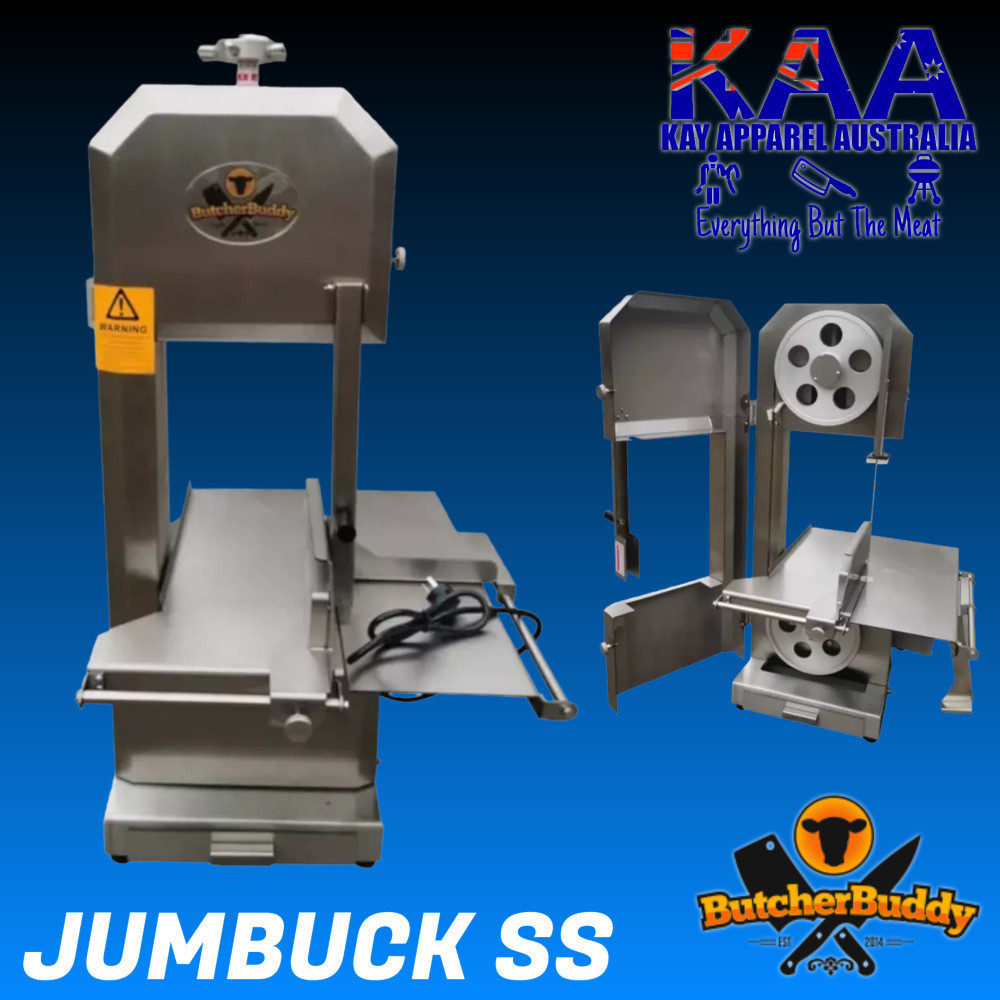 Butcher Buddy Jumbuck Stainless Steel Meat Band Saw Kay Apparel Aprons And Home Butchers Supplies