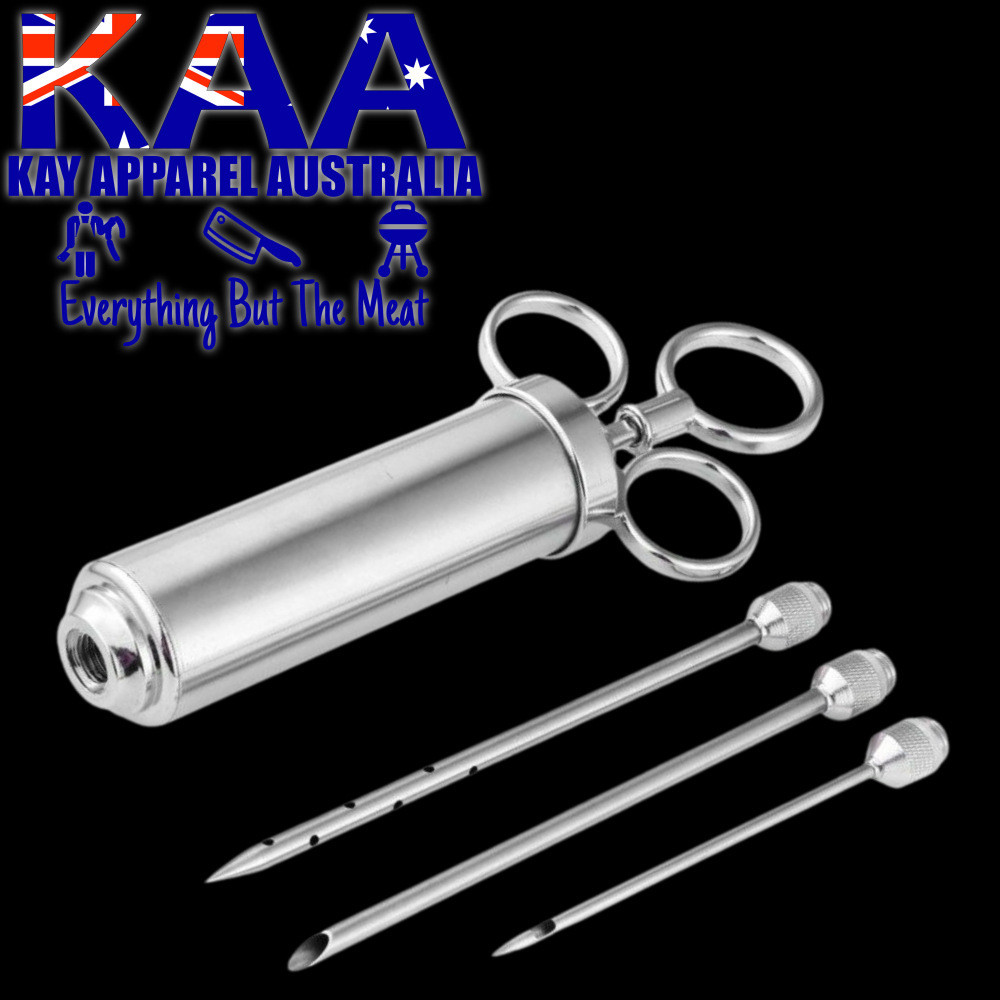 BBQ Brine Pump Marinade Meat Injector Stainless Steel 60ml Kay