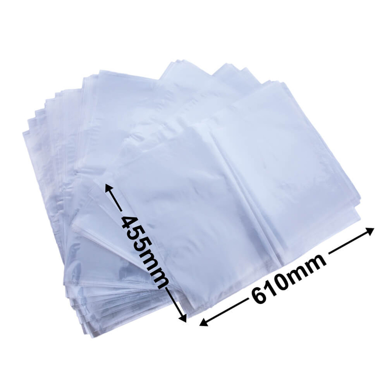 Heavy Duty LDPE Plain Freezer Produce Bags 610x455mm pack of 100 Kay