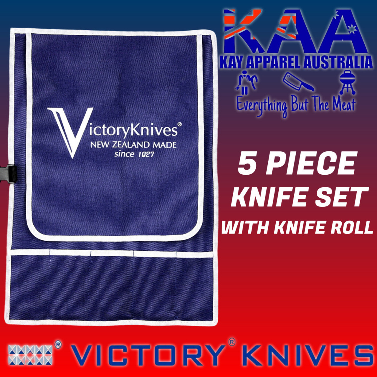 Victory Butchers Knife Set, Skinning, Boning, Slicing knife Set of 7 - Kay  Apparel Aprons And Home Butchers Supplies