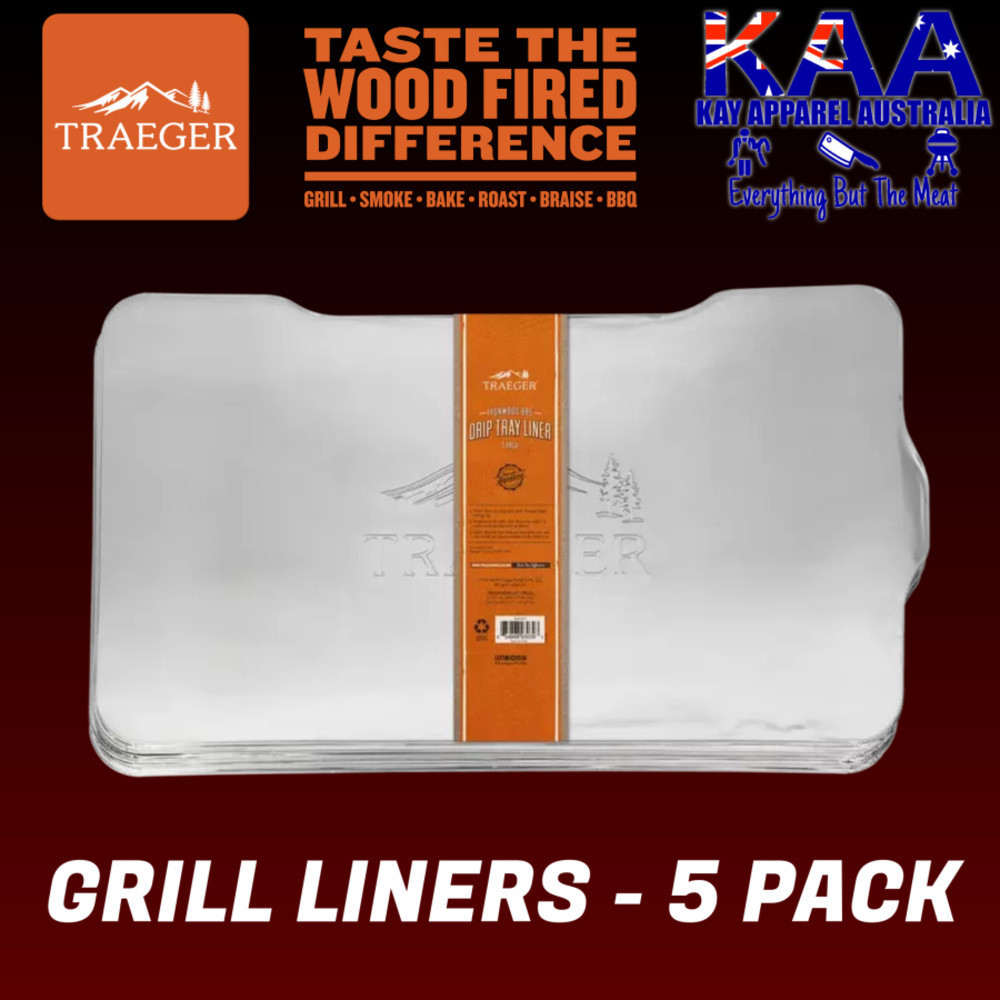 TRAEGER DRIP TRAY LINERS 5 PACK IRONWOOD 885 GRILL Kay Apparel