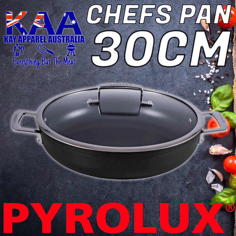 Pyrolux Ignite Chefs Pan With Lid 30cm NonStick QuanTanium Kay