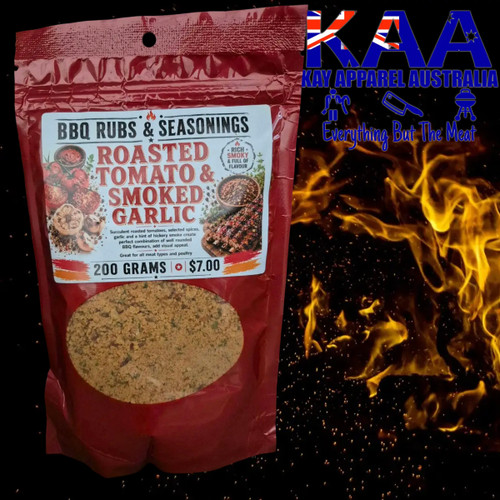 BBQ Rubs, Roasted Tomato & Smoked Garlic BBQ Rub Seasoning 200 Grams