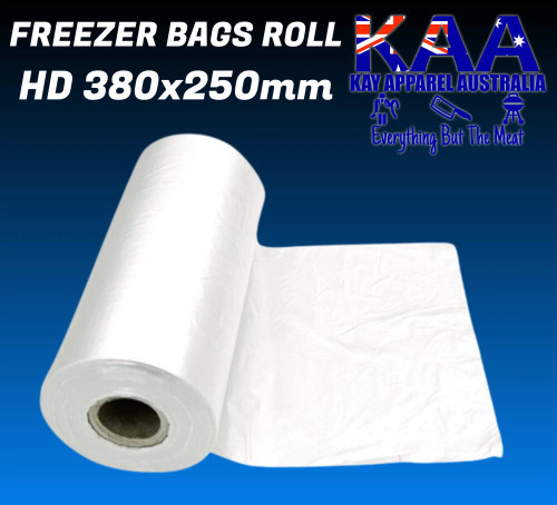 HD Freezer Bag Roll 380x250mm, Meat & Produce Roll