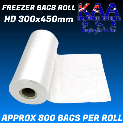 HD Freezer Bag Roll 300x450mm, Meat & Produce Roll