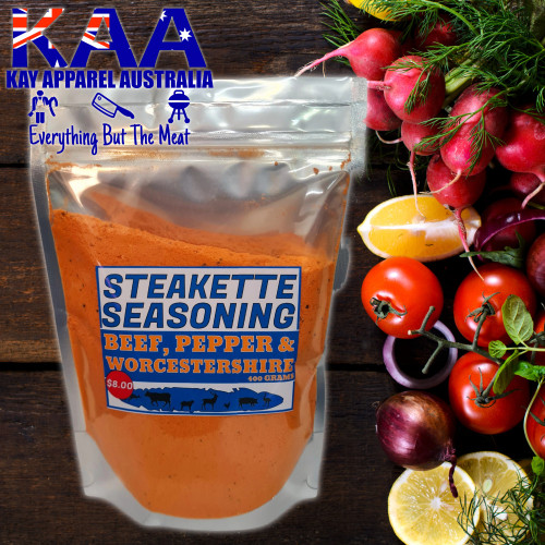 Steakette Seasonings, Beef Pepper & Worcestershire Burger mix, Premix, Seasoning, Meal 400 grams