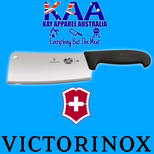 Victorinox Fibrox Kitchen Cleaver, 18cm 280 grams Black 5.4003.18