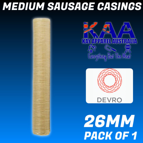 DEVRO 26mm Collagen Sausage Casings Pack Of 1