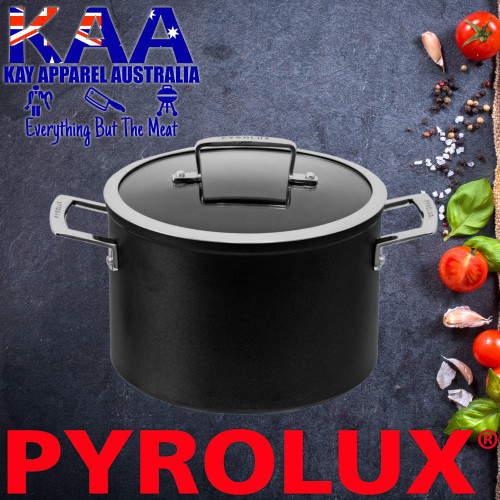 Pyrolux Ignite Stock Pot 22cm - 5.6L With Lid Non-Stick QuanTanium