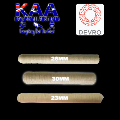 Devro 3 Pack Collagen Sausage Casings 1 Of Each, 23mm, 26mm, 30mm