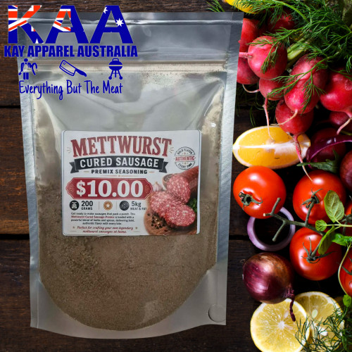 Mettwurst Cured Sausage Premix, Meal, Seasoning 200 Grams