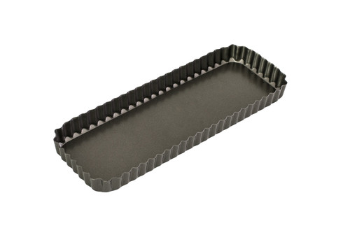 BAKEMASTER Non Stick Loose Base Rectangle Quiche Pan 36X13X3.5CM