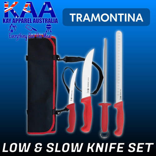 Tramontina Low & Slow Knife Set with Pouch, 5 PIECE Tramontina Low & Slow Knife Set with Pouch, 5 PIECE