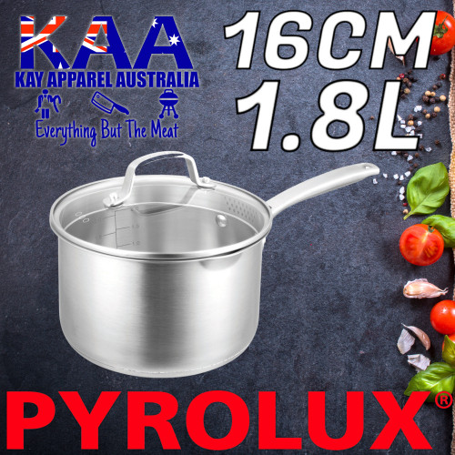 Pyrolux Radius 85 Stainless Steel Saucepan 16cm 1.8L With Lid