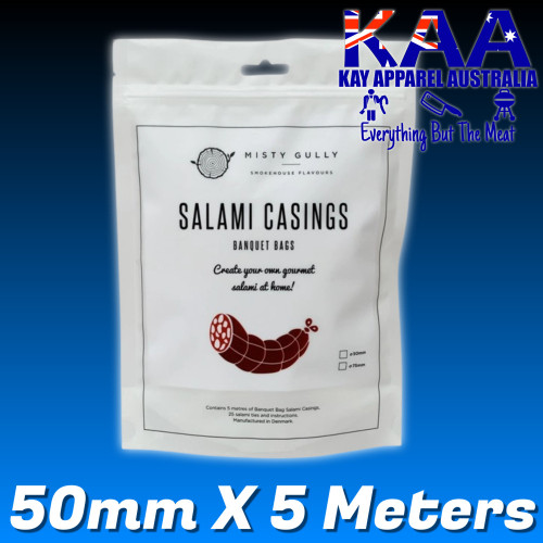 Banquet Bags Salami Casings 50mm x 5 Meters