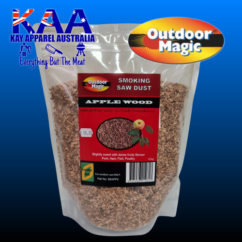 Outdoor Magic BBQ Smoking Apple Saw Dust 500g