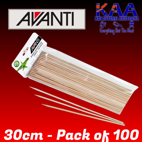 Avanti Bamboo Skewers 30cm 100 Pack 16690