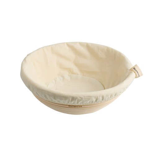 BAKEMASTER Round Proving Basket 25x8.5cm Rattan