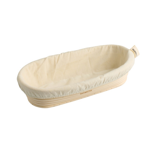BAKEMASTER Oval Proving Basket 27x13x6.5cm Rattan