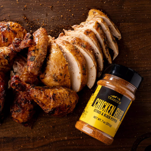 Traeger BBQ Rubs Chicken Citrus and Black Pepper Rub 200g Traeger BBQ Rubs Chicken Citrus and Black Pepper Rub 200g