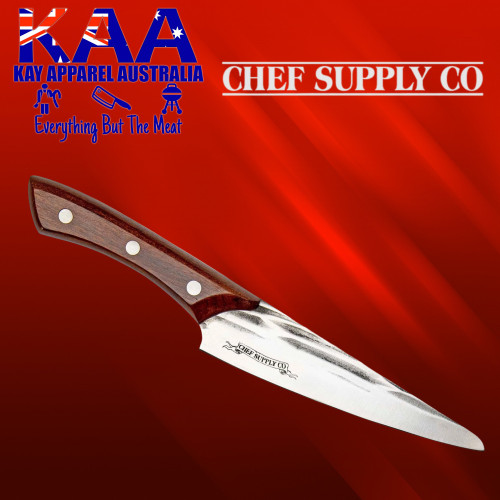 Red Series 15 cm Utility Knife with Full Tang Hard Wood Handle