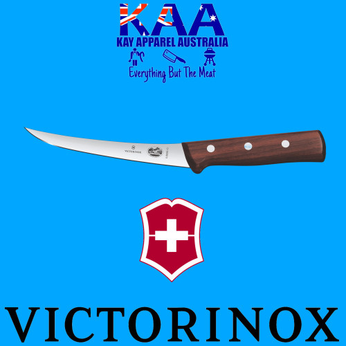 Victorinox Rosewood Boning Knife 15cm Narrow Curved Blade 5.6606.15