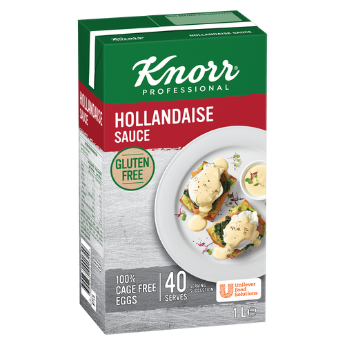 KNORR HOLLANDAISE SAUCE GLUTEN FREE 1LT KNORR HOLLANDAISE SAUCE GLUTEN FREE 1LT