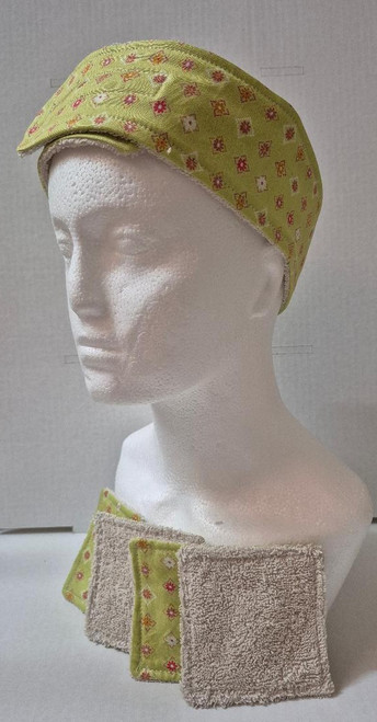 SPA HEADBAND & 4 FACE WIPES PALE GREEN SPA HEADBAND & 4 FACE WIPES PALE GREEN