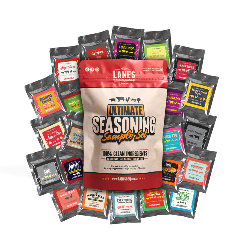 LANES BBQ SAMPLE RUB SET - TRY ALL 22 BBQ RUBS