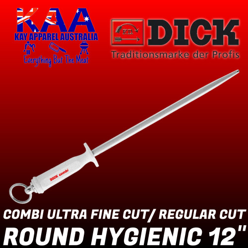 F.Dick Combi Hygienic Ultra Fine/Regular Cut Round Steel 12" 7 5961 30 0