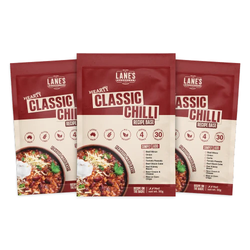 LANES BBQ HEARTY CLASSIC CHILLI RECIPE BASE 30 GRAMS