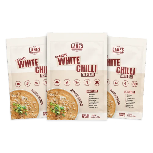 LANES BBQ CREAMY WHITE CHILLI RECIPE BASE 30 GRAMS