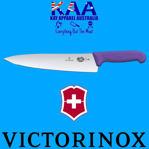 Victorinox Fibrox Cooks Carving Knife Purple 25cm 5.2005.25B