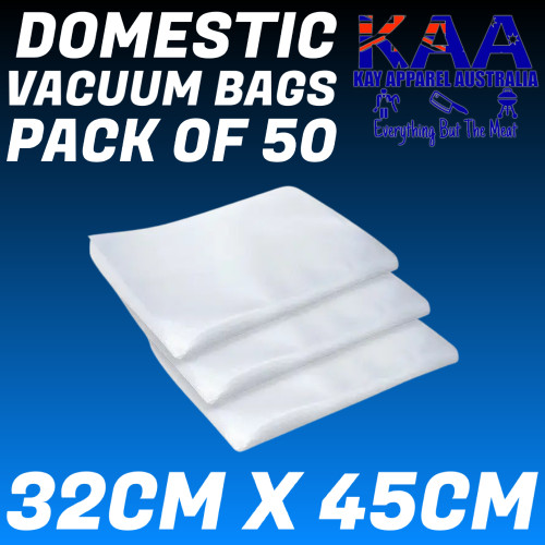 Domestic Vacuum Food Saver Bags 32x45cm pack of 50