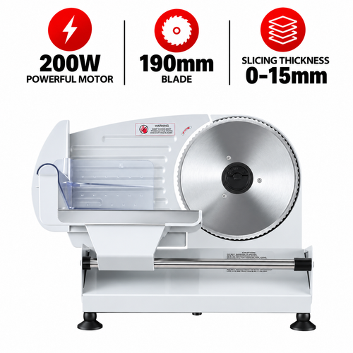 Electric Meat Slicer 190mm Blade – 200W