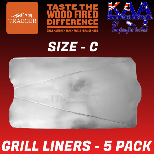 TRAEGER DRIP TRAY LINERS 5 PACK, Woodridge Pro, Woodridge Elite, Pro 780, Timberline 1300