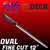 F.Dick Oval Fine Cut Steel 12" NEW 2K HANDLE 7 3573 30 0 66