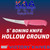 Victory Pro Grip Hollow Ground Narrow Curved Boning knife 5" Pink