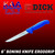 F. Dick 6″ Ergogrip Straight Wide Blade Stiff Boning Knife Blue, 8 2259 15