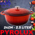 Pyrolux Pyrochef Cast Iron Casserole Dish 24cm - 2.5 Litre Red