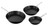 Pyrolux Ignite 3 Piece Skillet Set Non-Stick 20, 24, 28cm QuanTanium