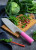 F.Dick Pink Spirit Santoku Knife Kullenschliff 18cm