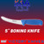 Victory Pro Grip Curved Boning knife 5" Blue